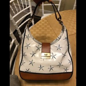 BRAHMIN Quinn Blue Atlantic Genuine Leather